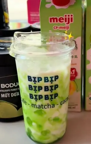 Hình ảnh latte dưa lưới
