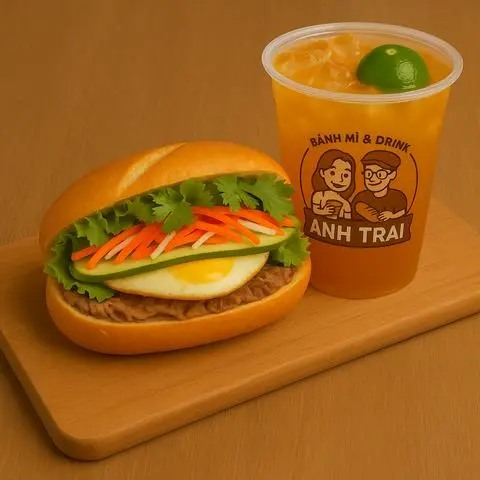 Hình ảnh Vì Nhau - Bánh Mì Trứng Óc Nóc + Trà Tắc