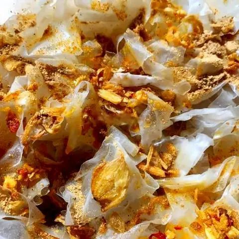 Hình ảnh Bánh tráng Dẻo Phơi Sương hành Phi - satế