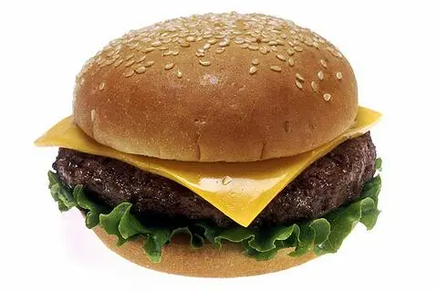 Hình ảnh Burger hơi no