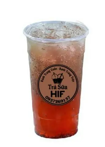 Hình ảnh hồng trà hạt chia 