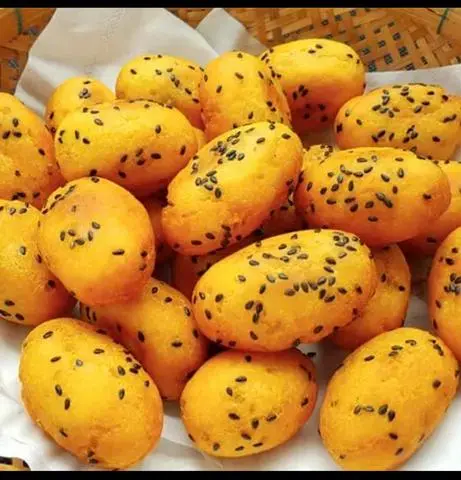 Hình ảnh Khoai lang kén 150gram chiên giòn chấm sữa đặc 