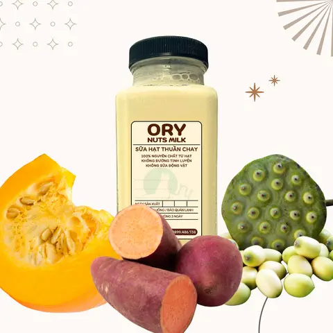 Hình ảnh Hạt Sen,Bí Đỏ, Khoai Lang Tím - Ly giấy 250ml