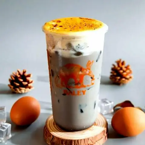 Hình ảnh Trà Sữa Mun Trứng Nướng