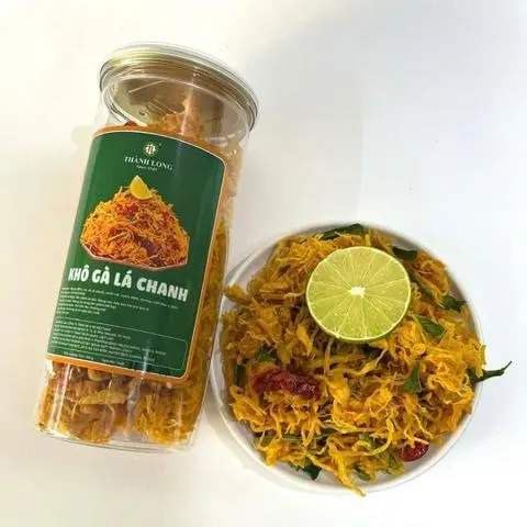 Hình ảnh Khô gà lá chanh hộp 250g