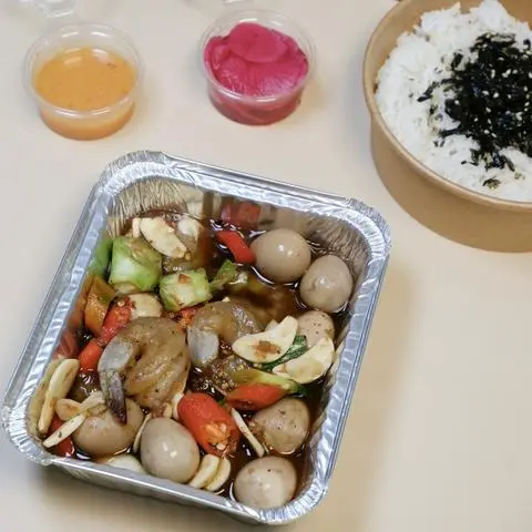 Hình ảnh Cơm Tôm + Trứng cút (Lớn) 