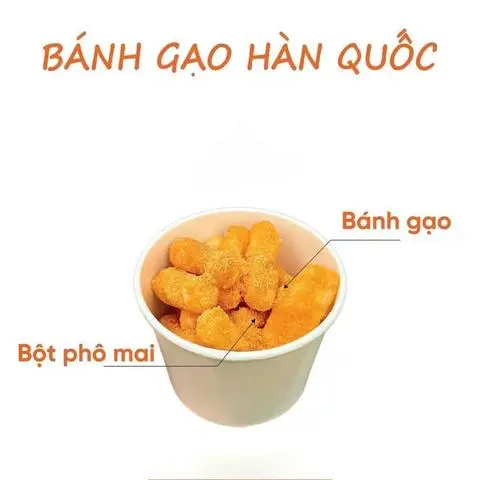 Hình ảnh Bánh gạo nhân phô mai, lắc phô mai