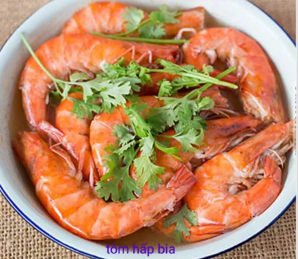 Hình ảnh Tôm hấp. 