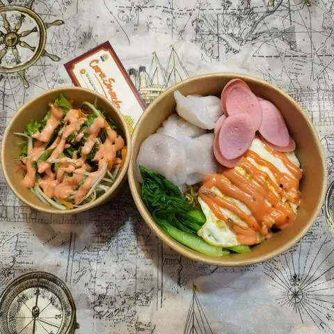 Hình ảnh Mì Trộn Há Cảo (kèm salad)