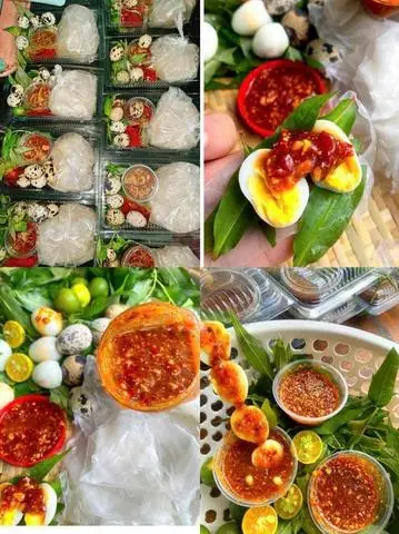 Hình ảnh Bánh tráng chấm muối sệt tóp mỡ