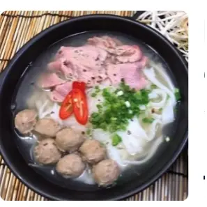 Hình ảnh phở tái bò viên