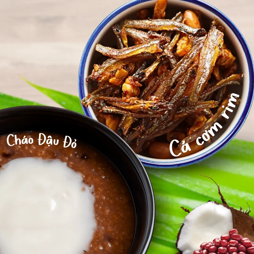 Hình ảnh Cháo Đậu + Cá Cơm Rim