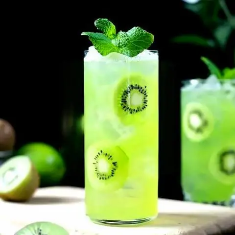 Hình ảnh Hồng trà kiwi trân châu trắng