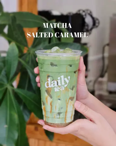 Hình ảnh Matcha caramel muối - 700ml (new)