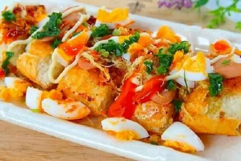 Hình ảnh bánh mì nướng muối ớt (Vừa)