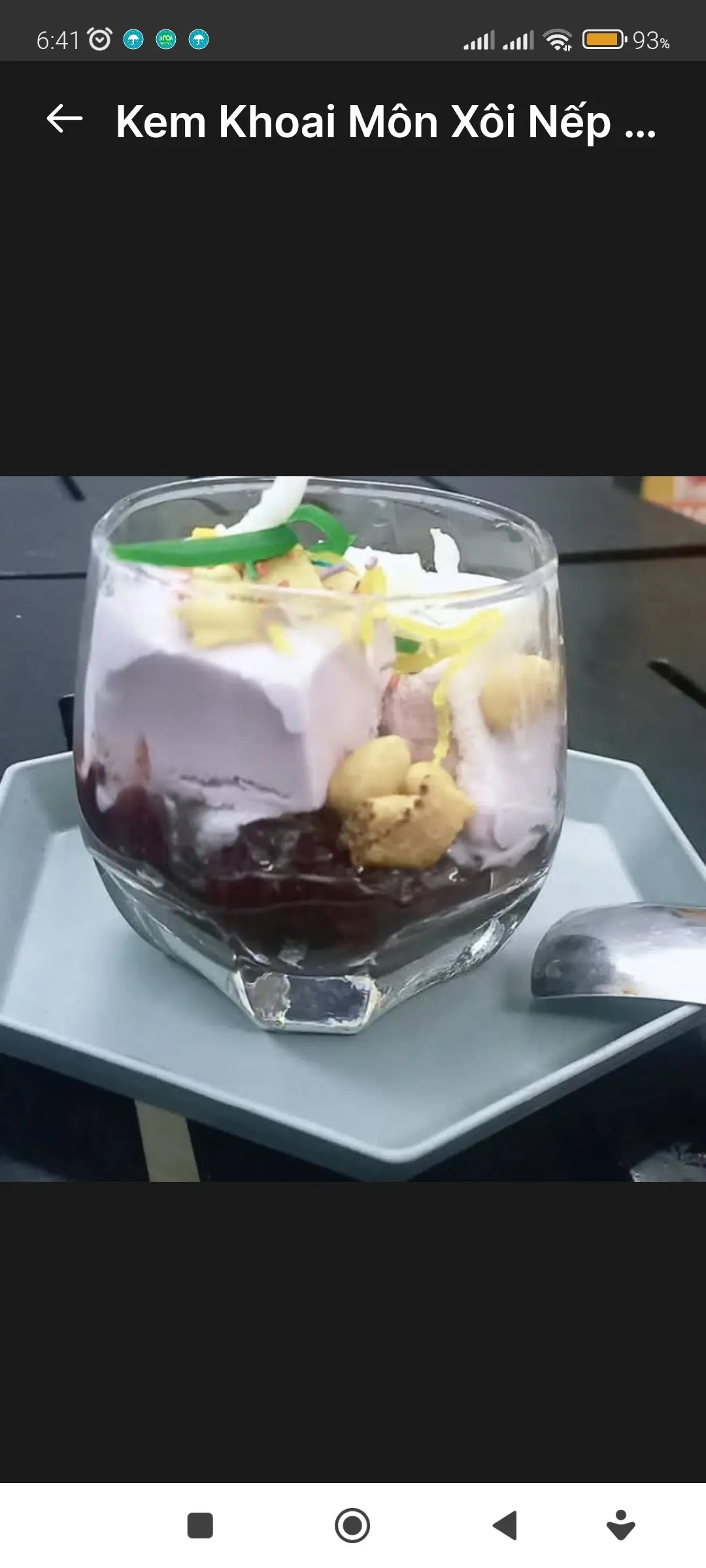 Hình ảnh Kem Khoai Môn Xôi Nếp Cẩm