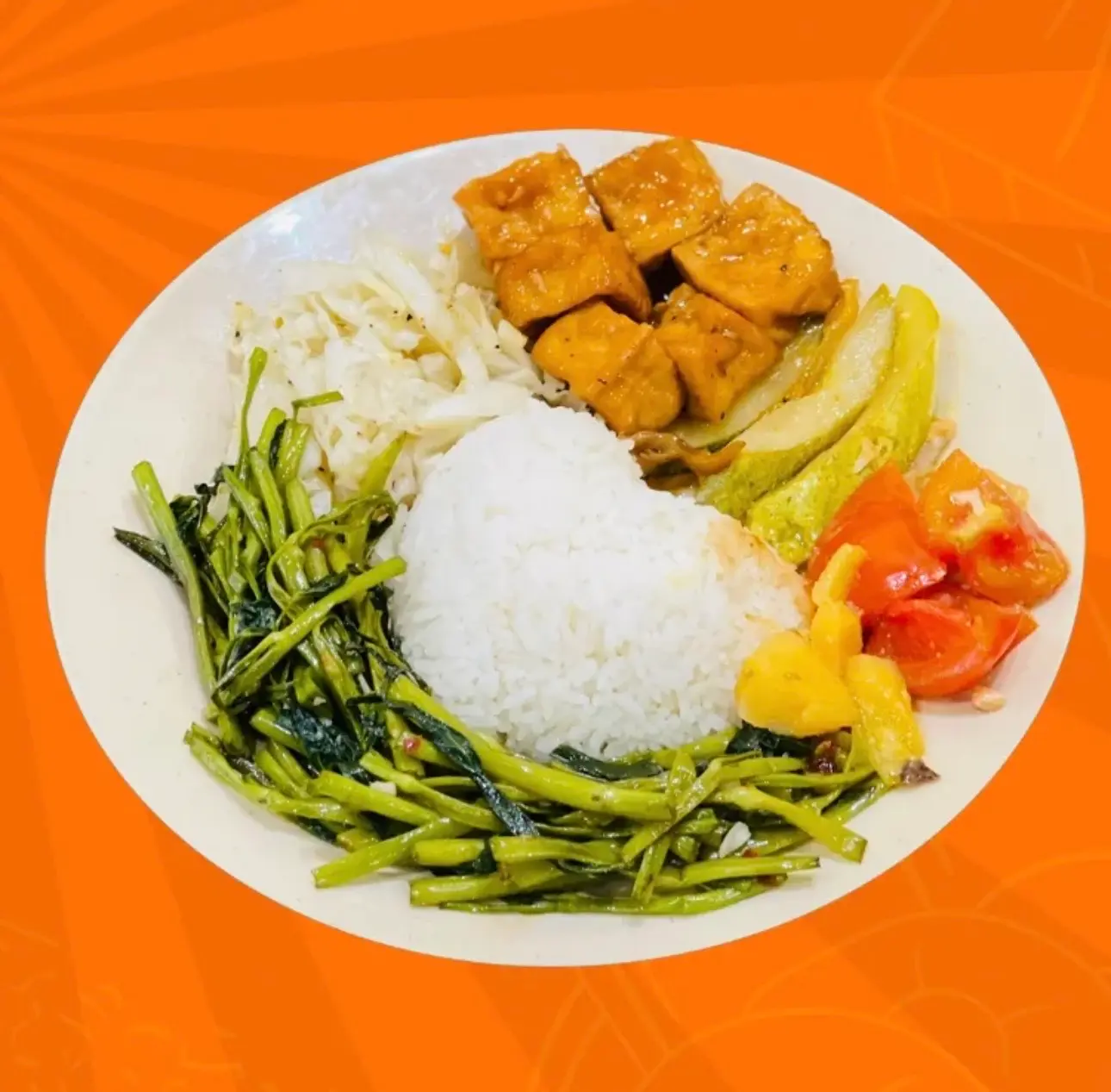 Hình ảnh Cơm Đậu Hũ Kho Thập Cẩm Chay