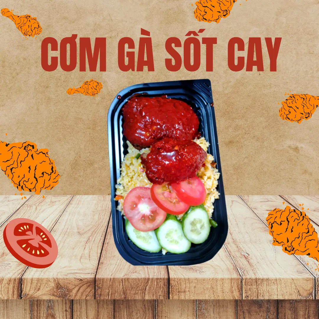 Hình ảnh CƠM GÀ SỐT CAY 
