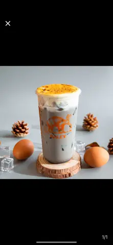 Hình ảnh Trà Sữa Mun Kem Trứng Nướng