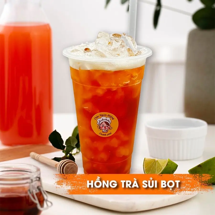Hình ảnh Hồng Trà Sủi Bọt