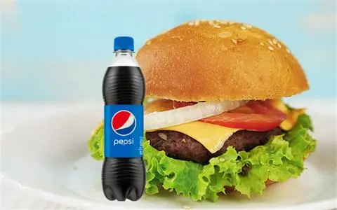 Hình ảnh Combo Hamburger Bò Phô Mai + 01 Pepsi (Hoặc nước khác)
