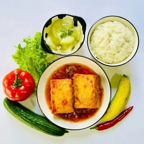 Hình ảnh Cơm Đậu hủ Nhồi thịt