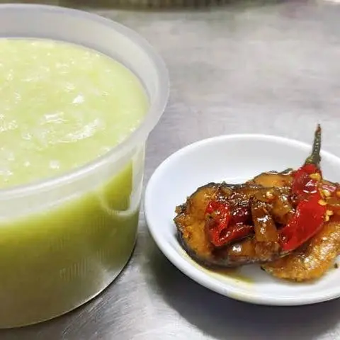 Hình ảnh Cháo Trắng Lá Dứa Cá Lóc Đồng Kho Tộ