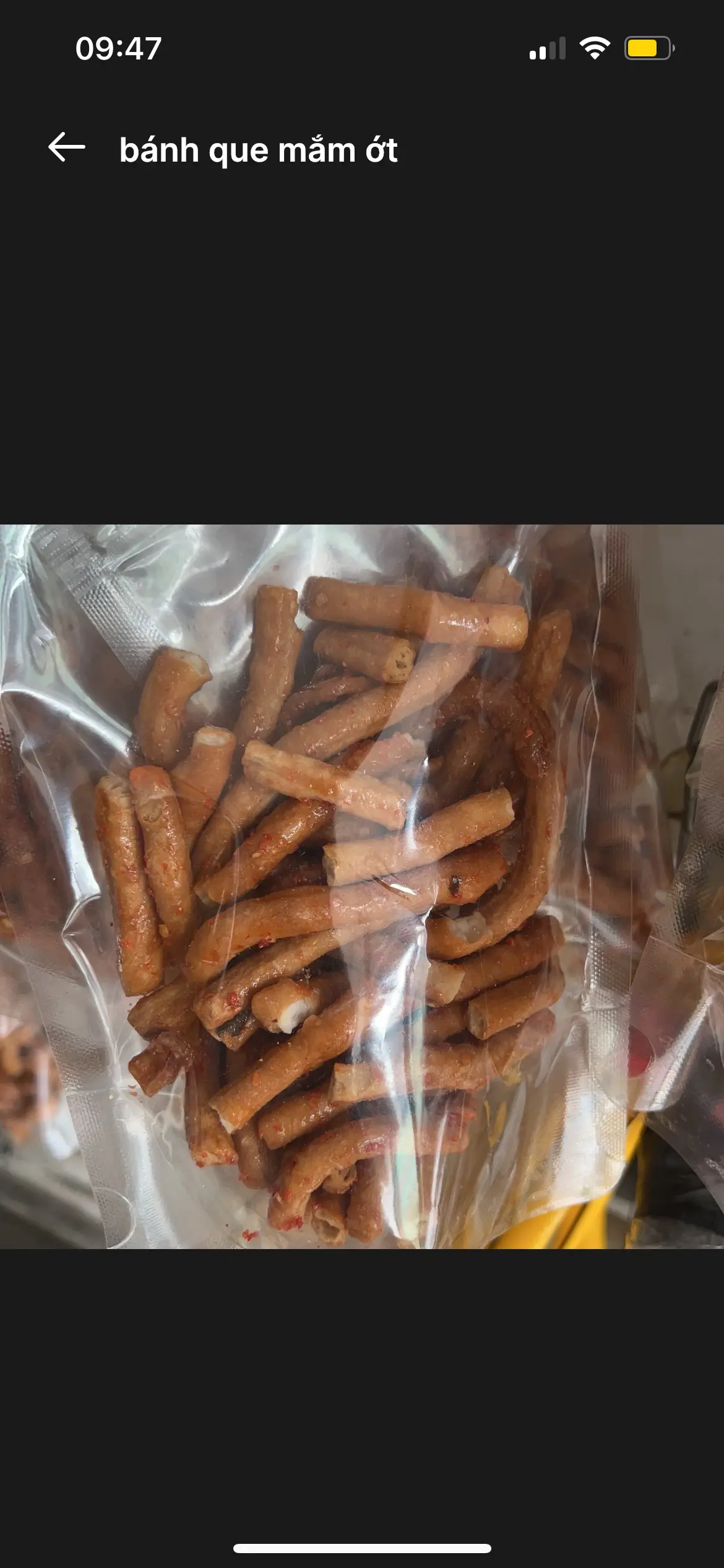 Hình ảnh bánh que mắm ớt