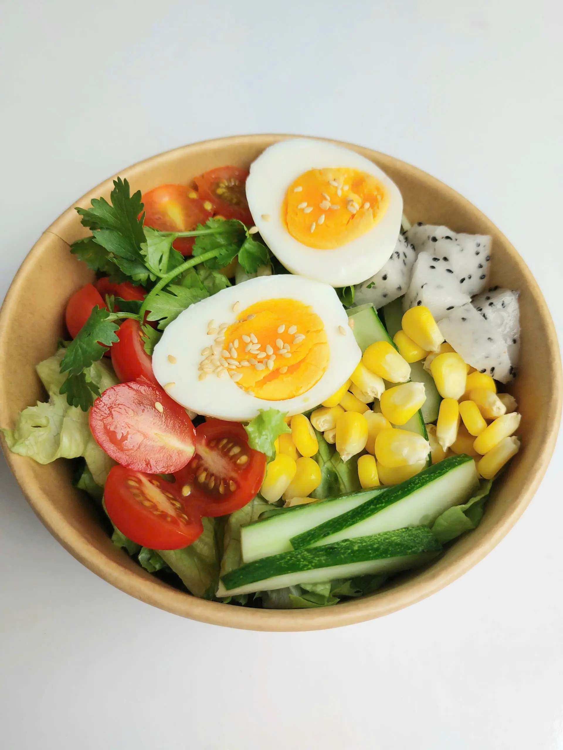 Hình ảnh Salad trứng kèm sốt sữa chua mè rang - Boiled Egg Salad