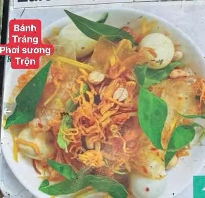 Hình ảnh Bánh tráng phơi sương trộn 