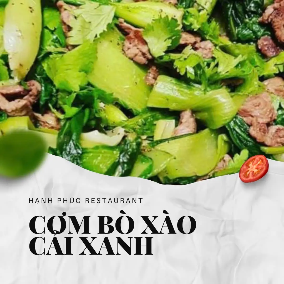 Hình ảnh Cơm Bò Xào Cải Xanh