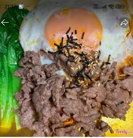 Hình ảnh mì xào bò trứng 