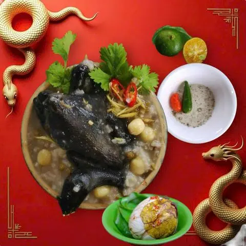 Hình ảnh Cháo Gà Ác Lộn 