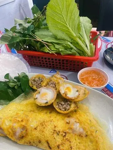 Hình ảnh bánh xèo thịt bò &Tôm