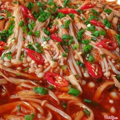 Hình ảnh Nấm Kim Châm Sốt Samyang