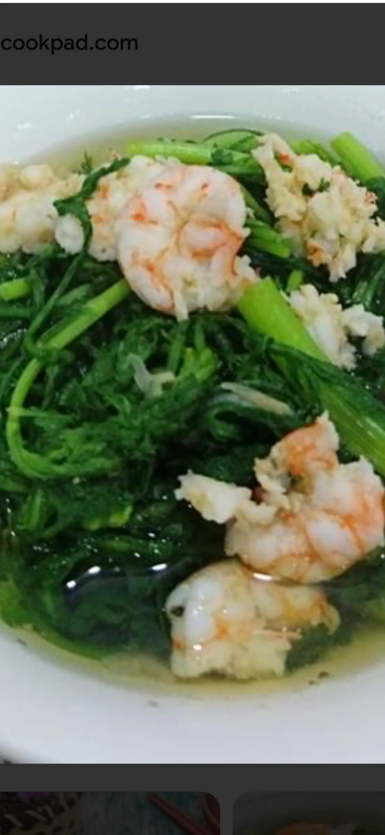 Hình ảnh canh tần ô tôm tươi
