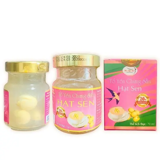 Hình ảnh Tổ Yến Chưng Sẵn Hạt Sen (Lọ Lẻ)