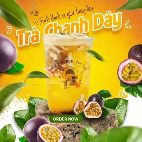 Hình ảnh Hồng trà chanh dây