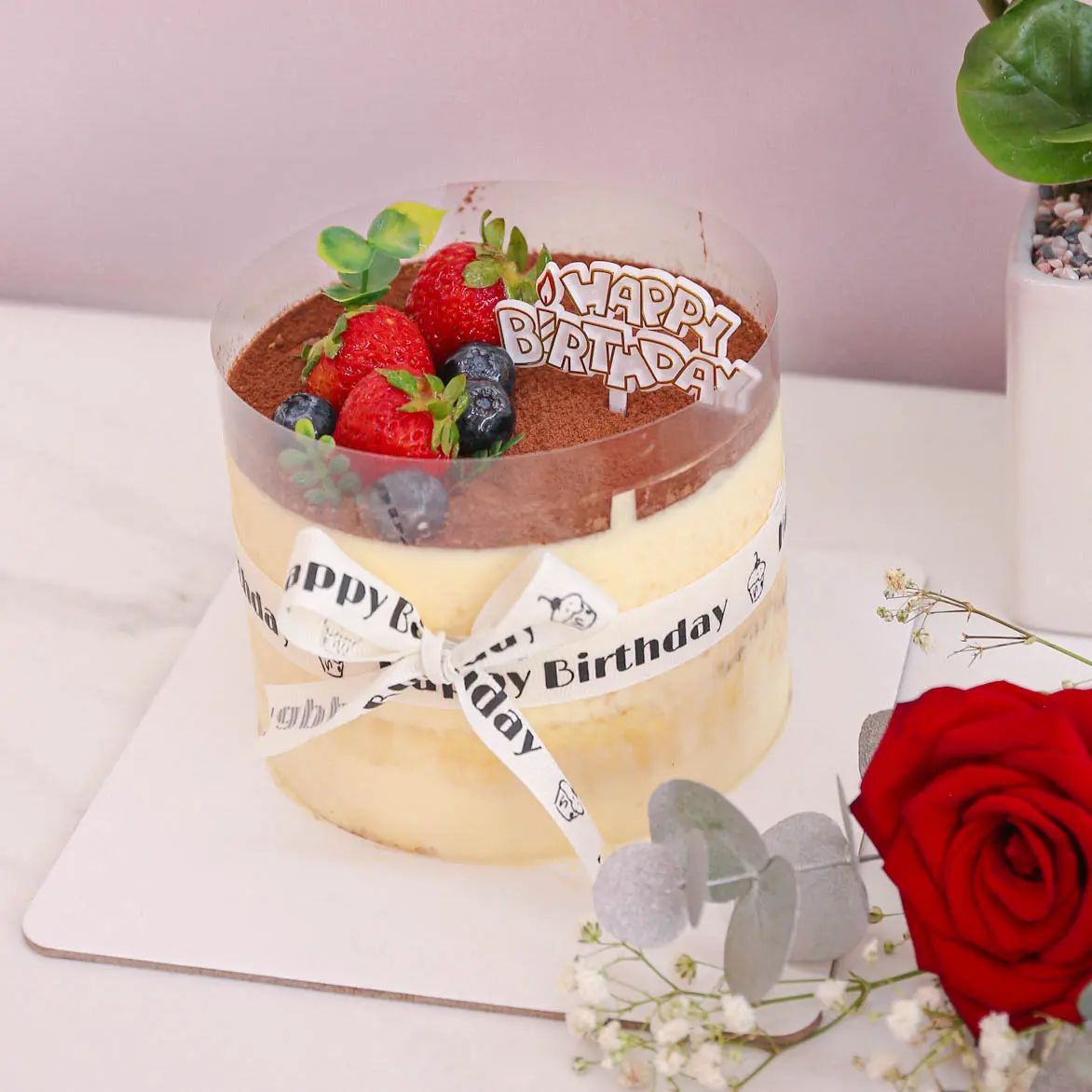 Hình ảnh Bánh Tiramisu Nơ Xinh - Size 12cm