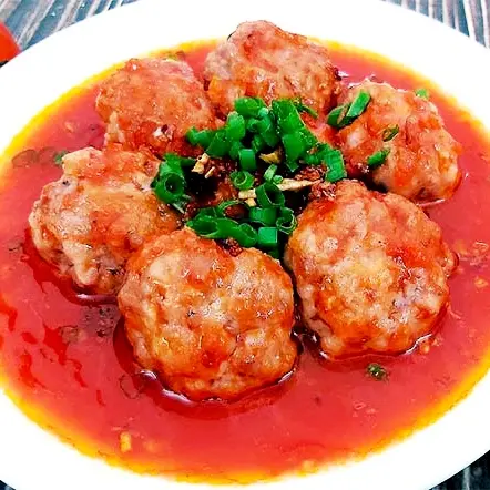 Hình ảnh Xíu mại sốt cà ( chưa bao gồm cơm canh nhé)