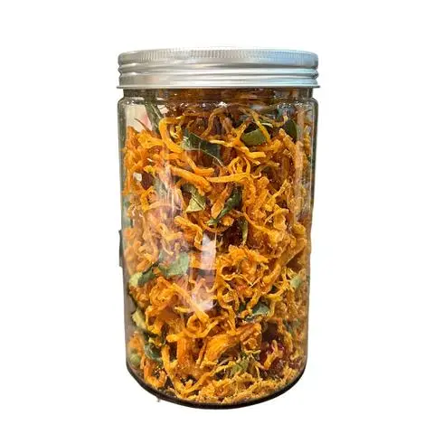 Hình ảnh Khô Gà Lá Chanh Hộp 200G - Thơm Ngon Đậm Vị - Cay cay