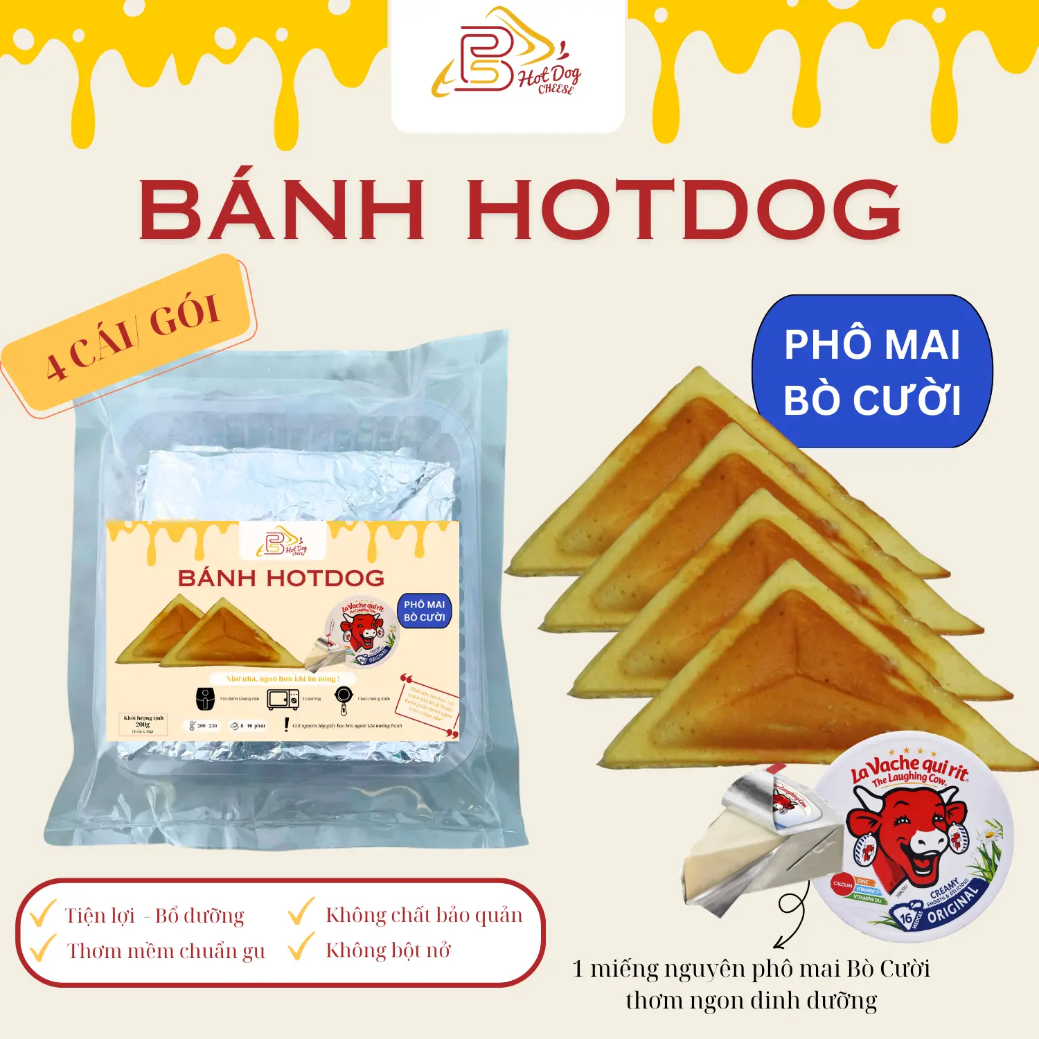 Hình ảnh Phô Mai Bò Cười - Loại Túi