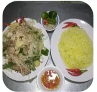Hình ảnh cơm+  gỏi 2  người 