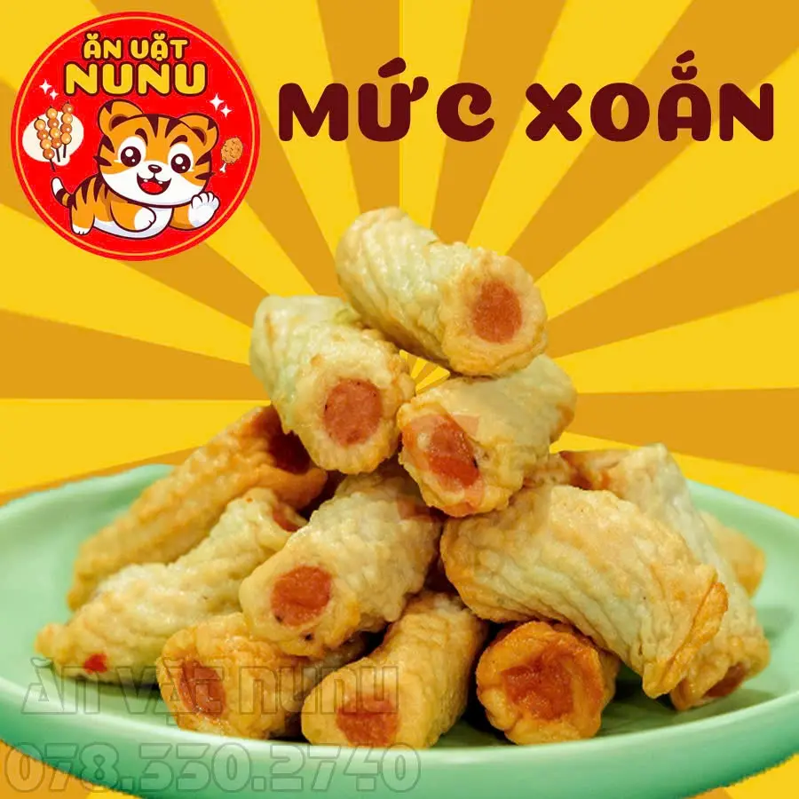 Hình ảnh Mực Xoắn Chiên