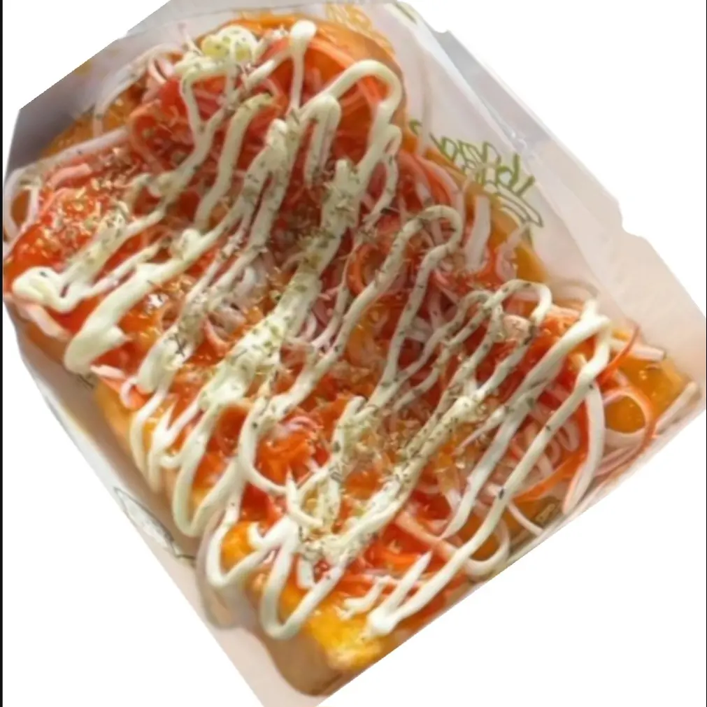 Hình ảnh 1 miếng sandwich thanh cua