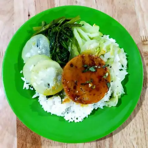 Hình ảnh Cơm chả nấm đông cô