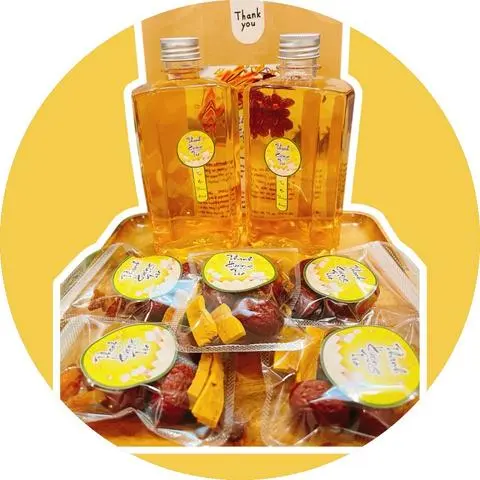 Hình ảnh 1 chai trà thảo mộc quý thải độc, tiêu hoá tốt từ nấm thượng hoàng