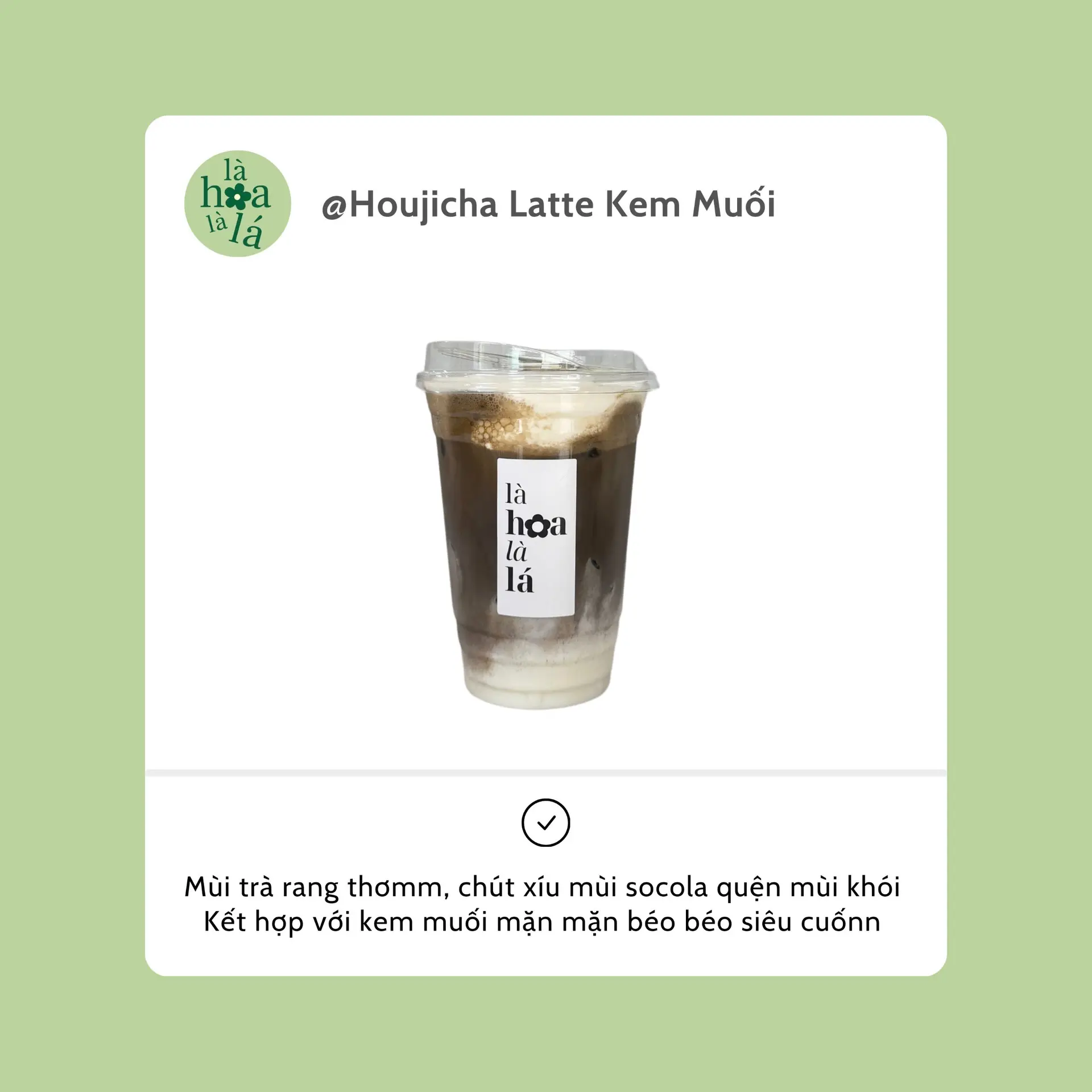 Hình ảnh Houjicha Kem muối