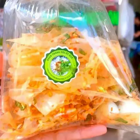 Hình ảnh Bánh tráng tỏi ớt vừa
