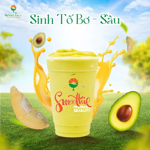 Hình ảnh Sinh tố Bơ Sầu riêng